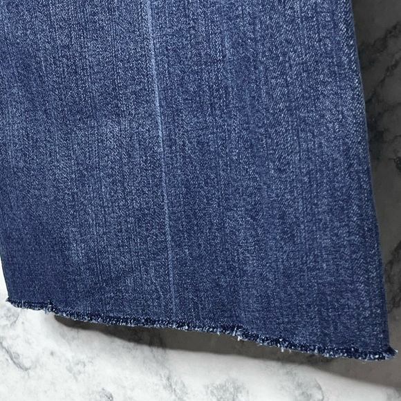 UK Vigoss British Y2K Raw Hem Rare Medium Wash Denim Jeans Women’s 7 / 8 - Picture 8 of 13